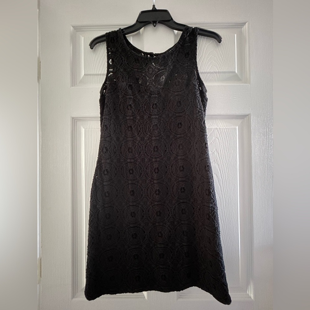 Medium As U Wish Black Sleeveless Lace Dress